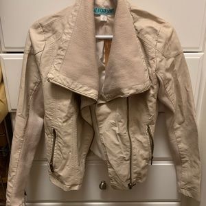 NWT Francesca’s leather jacket